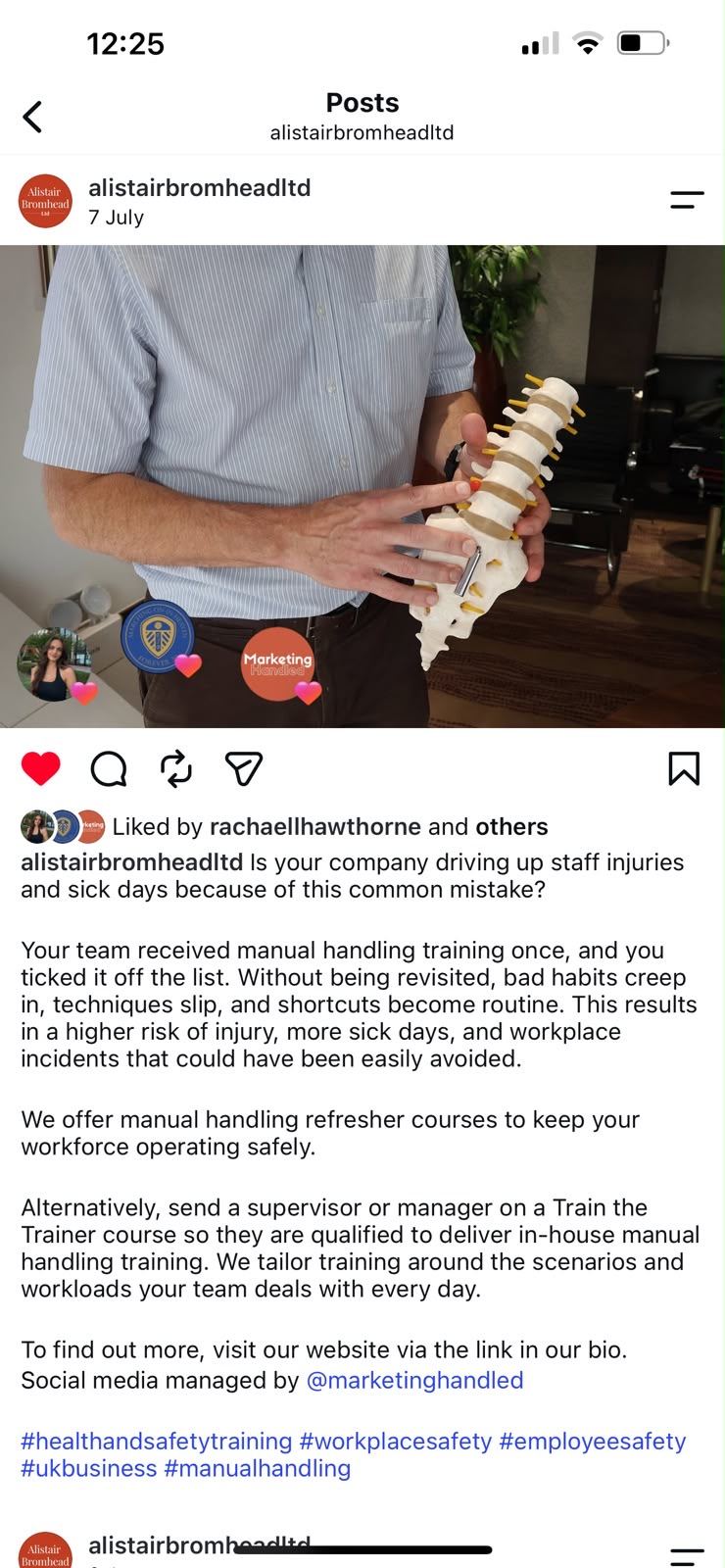 Alistair Bromhead Instagram