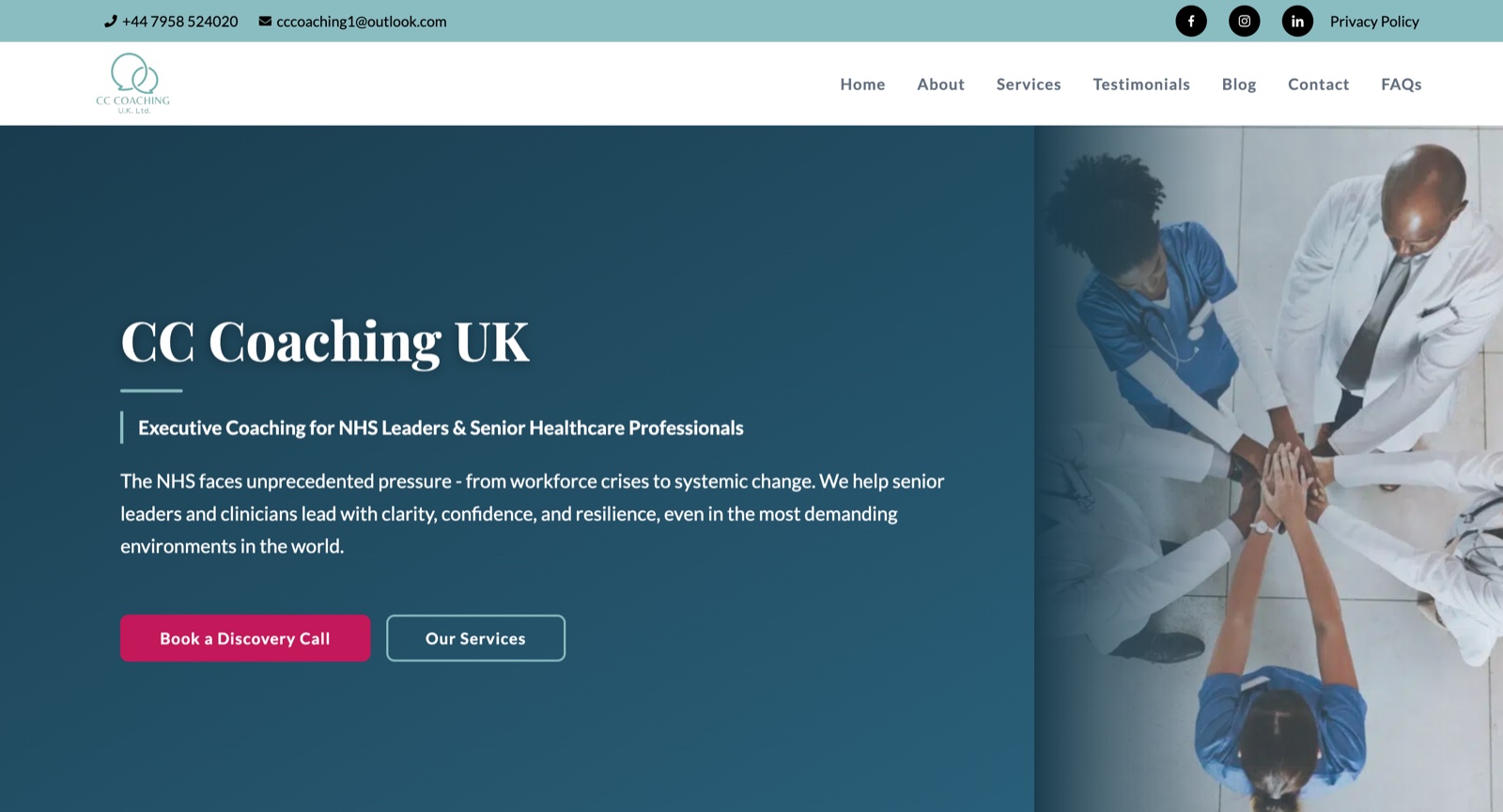 CC Coaching Ltd website