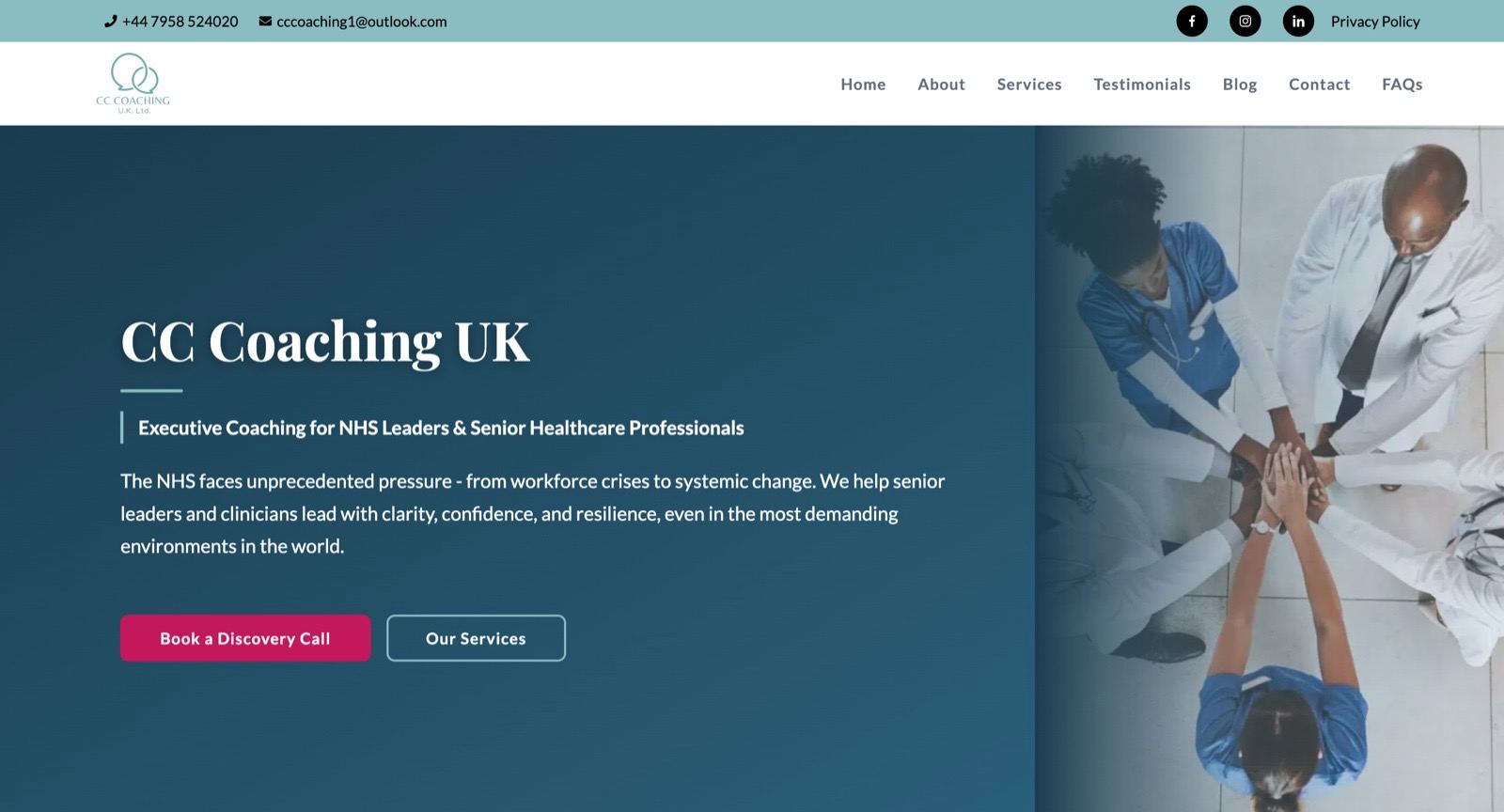 CC Coaching Ltd website