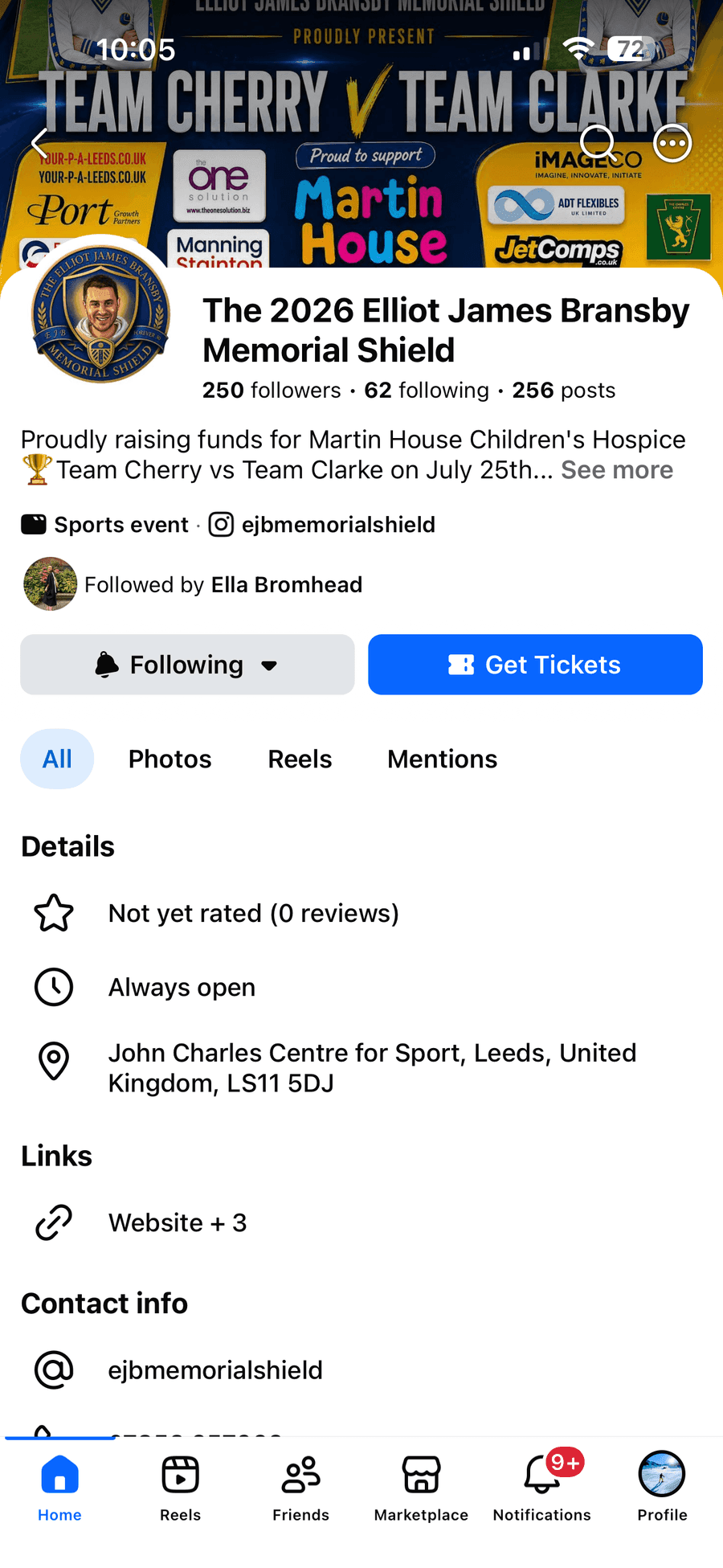 EJB Memorial Shield Facebook