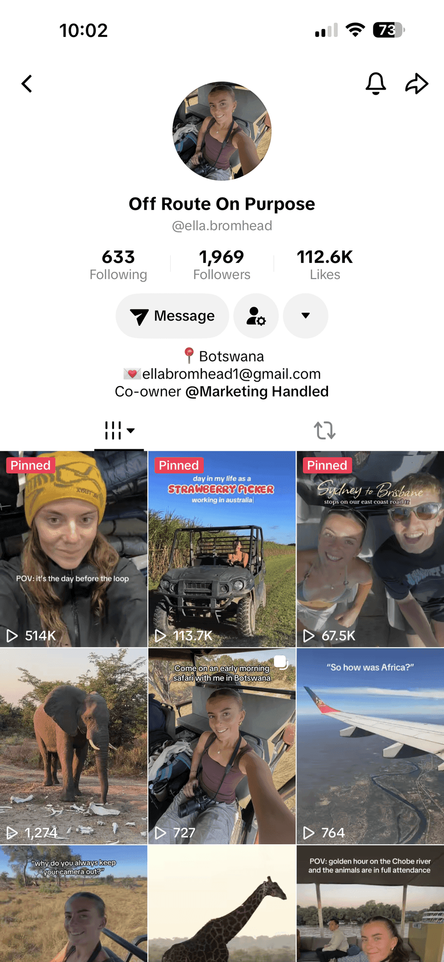 My TikTok content