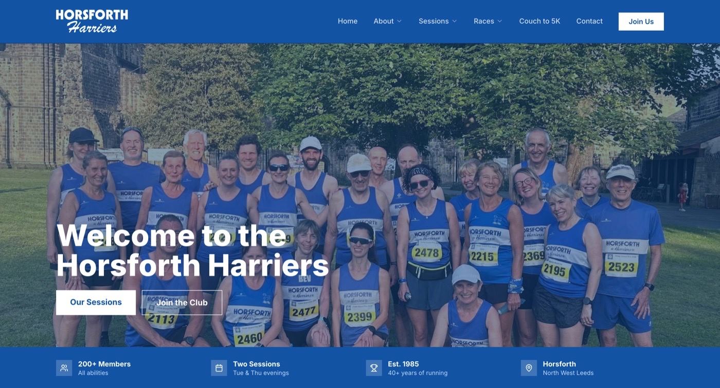 Horsforth Harriers website