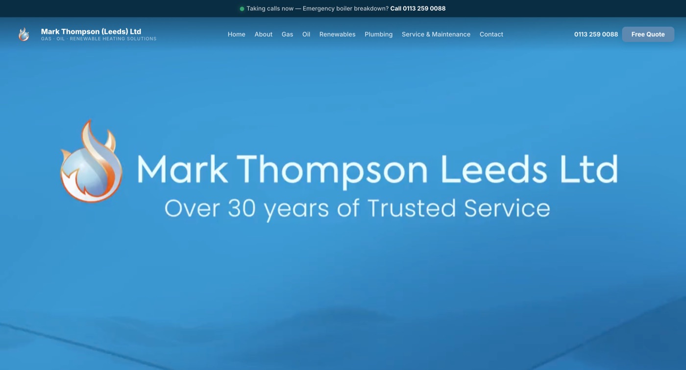 Mark Thompson (Leeds) Ltd website