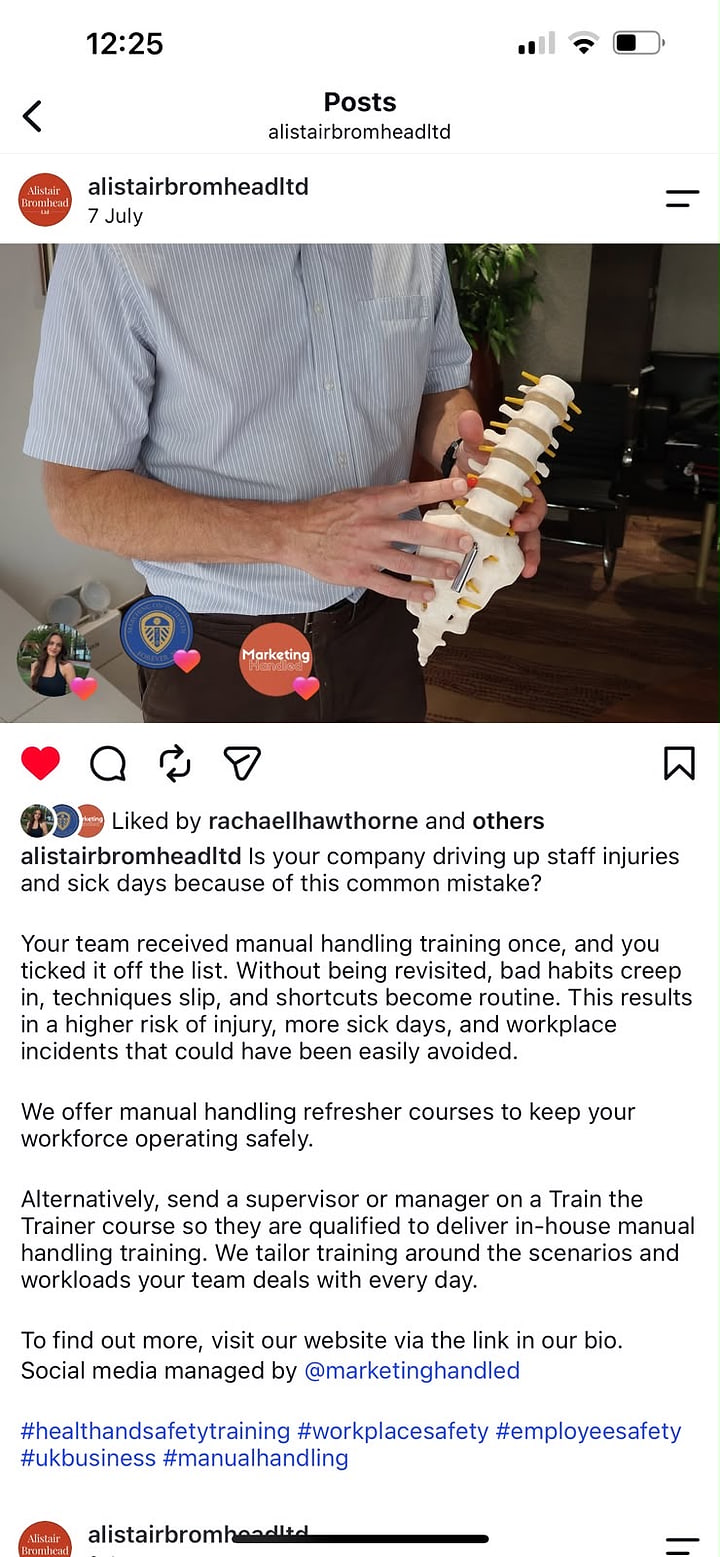 Alistair Bromhead Instagram