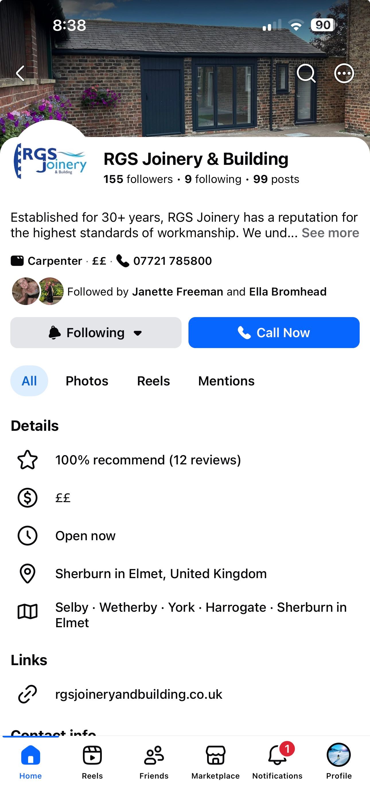 RGS Joinery & Building Facebook